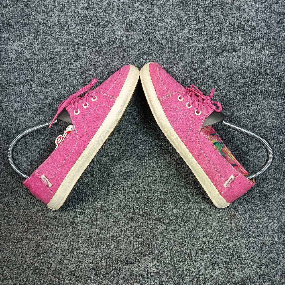 Vans Palisades Vulc Shoes Women Size 7 Pink Washed Canvas Sneakers - Picture 4 of 7